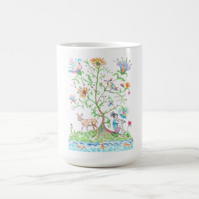 Ein Baum des Lebens Kaffeetasse (Mittel)