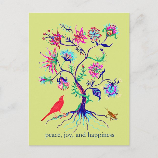 Ein Baum des Lebens Postkarte (Vorderseite)