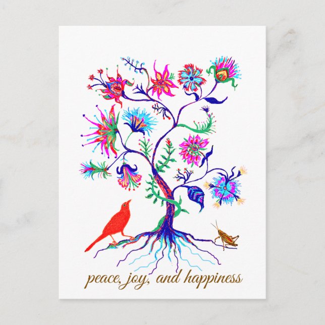 Ein Baum des Lebens Postkarte (Vorderseite)