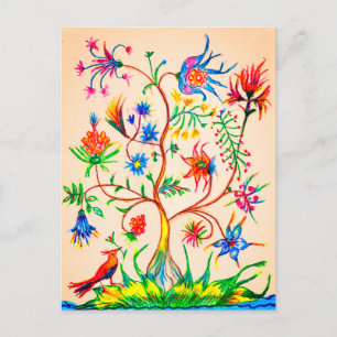 Ein Baum des Lebens Postkarte