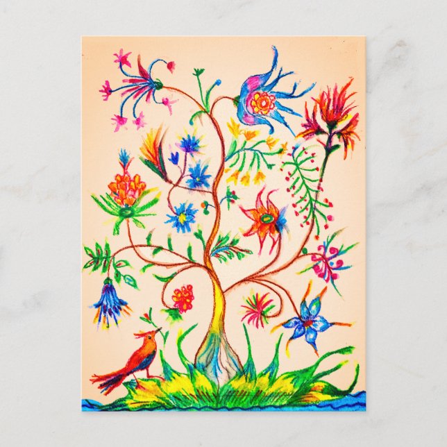 Ein Baum des Lebens Postkarte (Vorderseite)