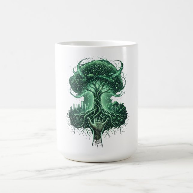 Ein Baum, eine Zukunft Kaffeetasse (Mittel)