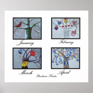 Ein Baum im Monat Poster