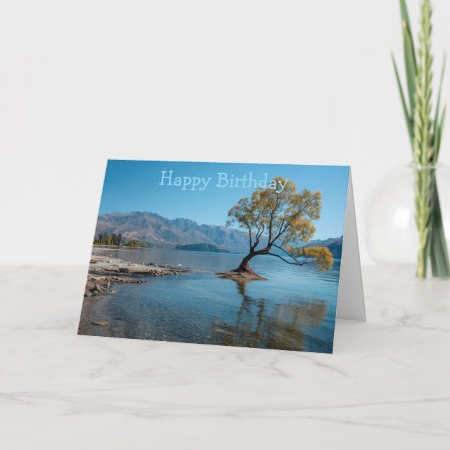 Ein Baum in einem See Karte (Vorderseite)