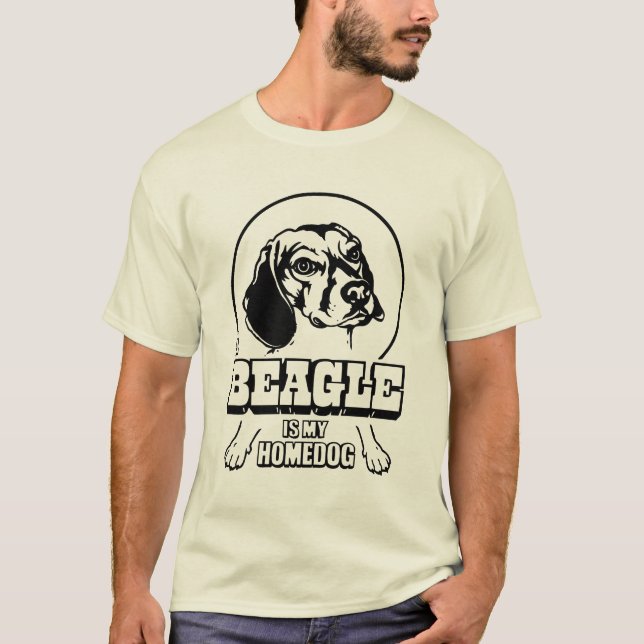 Ein Beagle ist mein Homedog T-Shirt (Vorderseite)
