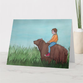 Ein beartiger Tag: Grußkarte 8.5"x11" Dankeskarte