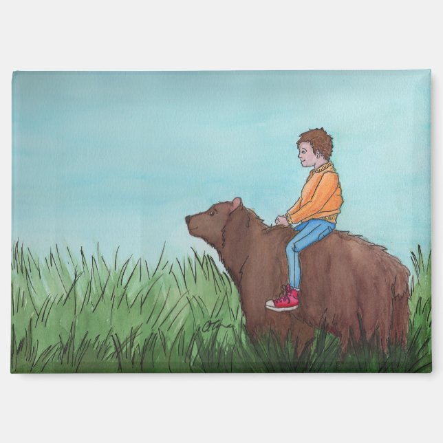 Ein beartiger Tag: Magnet 3.5"x2.5" (Vorderseite)