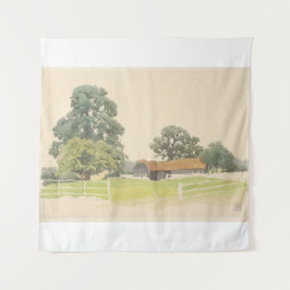 Ein beduinischer Bauernhof (19. Jahrhundert) Wandteppich