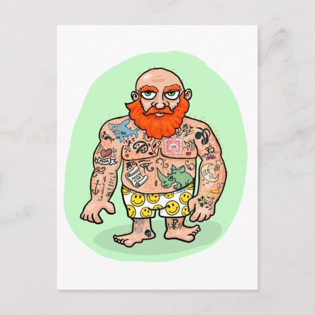 Ein beeindruckender Gentleman Postkarte (Vorderseite)