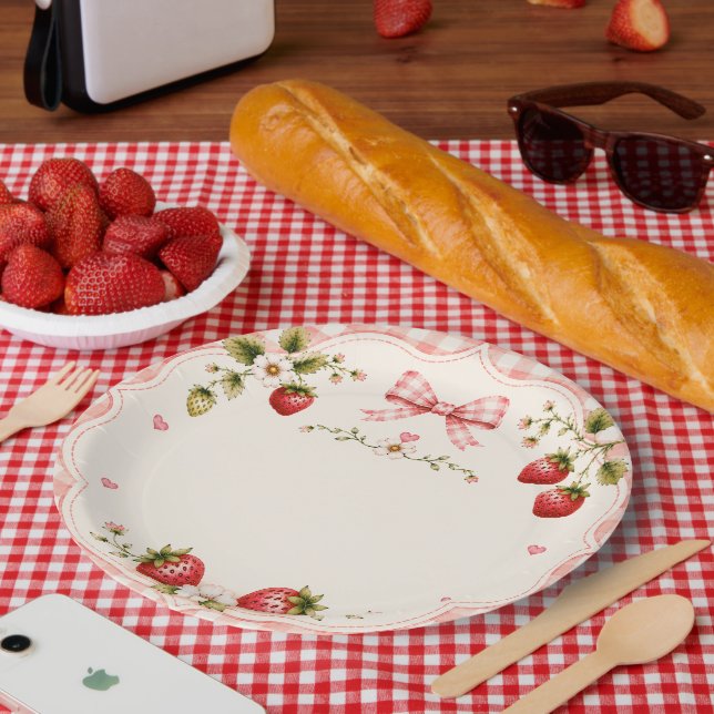 Ein beeren süßer Geburtstag Pappteller (Picknick)