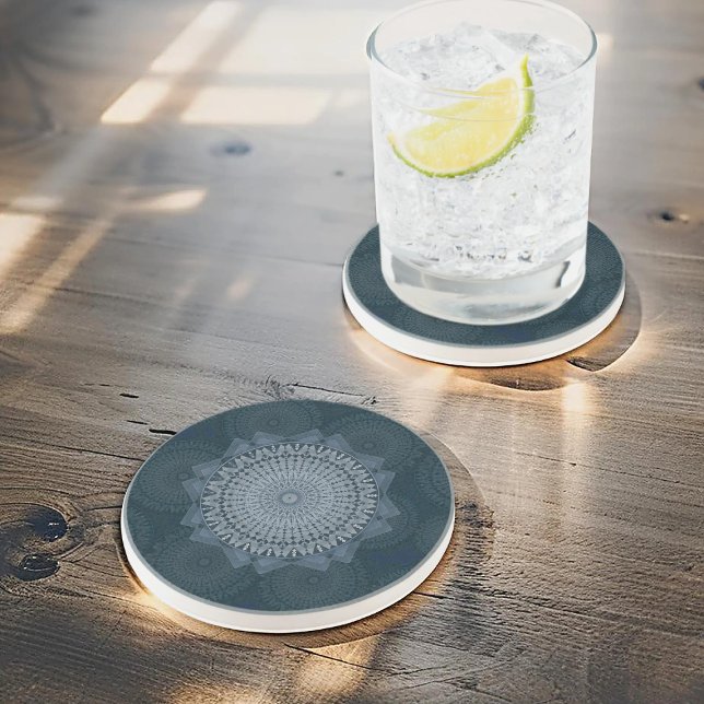 Ein Beginn des blauen Massenzirkels Getränkeuntersetzer (Von Creator hochgeladen)