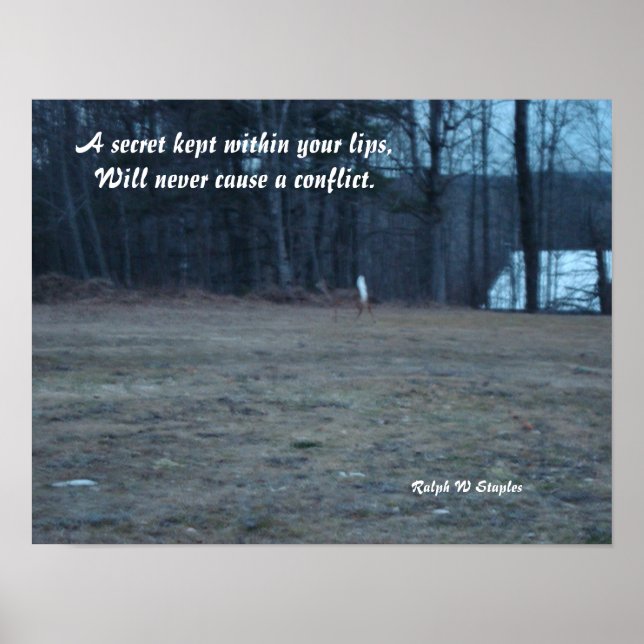 Ein behalten Geheimnis Poster (Vorne)