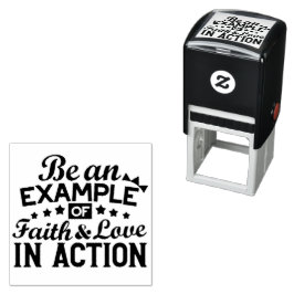 Ein Beispiel für Glauben und Liebe in Aktion sein Permastempel