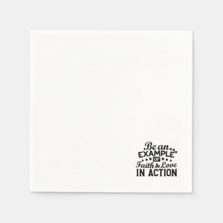 Ein Beispiel für Glauben und Liebe in Aktion sein Serviette