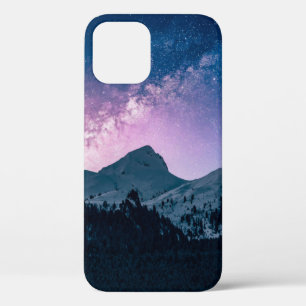 Ein Berg mit einem schönen Himmelberg,Nacht,Schnee Case-Mate iPhone Hülle