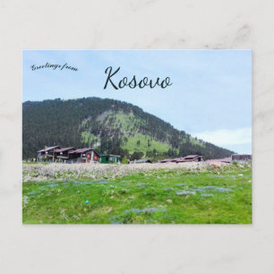 Ein Bergdorf im Kosovo Postkarte