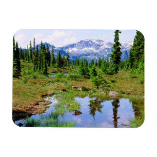 Ein Bergsee im Hinterland von Vancouver Island Magnet