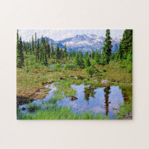 Ein Bergsee im Hinterland von Vancouver Island Puzzle