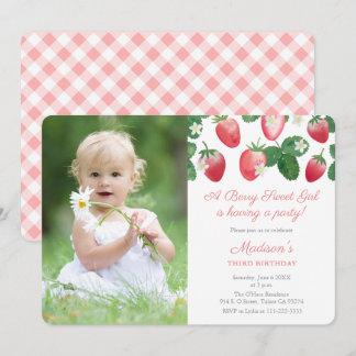 Ein Berry Sweet Girl Strawberry Themenabend Einladung