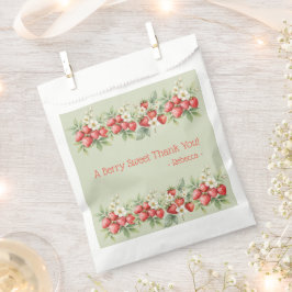 Ein Berry Sweet Vielen Dank Strawberries Blossom Geschenktütchen