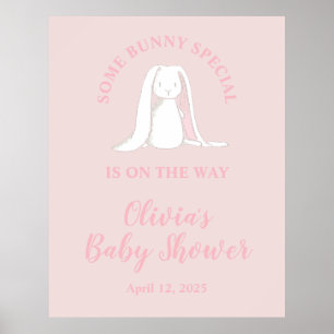 Ein besonderer Hase Baby Shower Poster