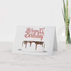 EIN BESONDERER TEENAGER AUF DER **15.** GEBURTSTAG KARTE