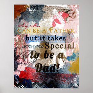 Ein besonderer Vater Kunst Poster Väter Geschenk
