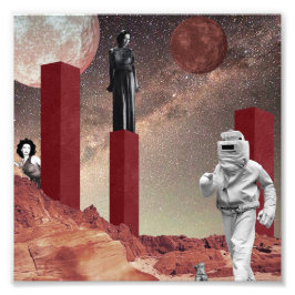 Ein Besuch in den Mars Fotodruck