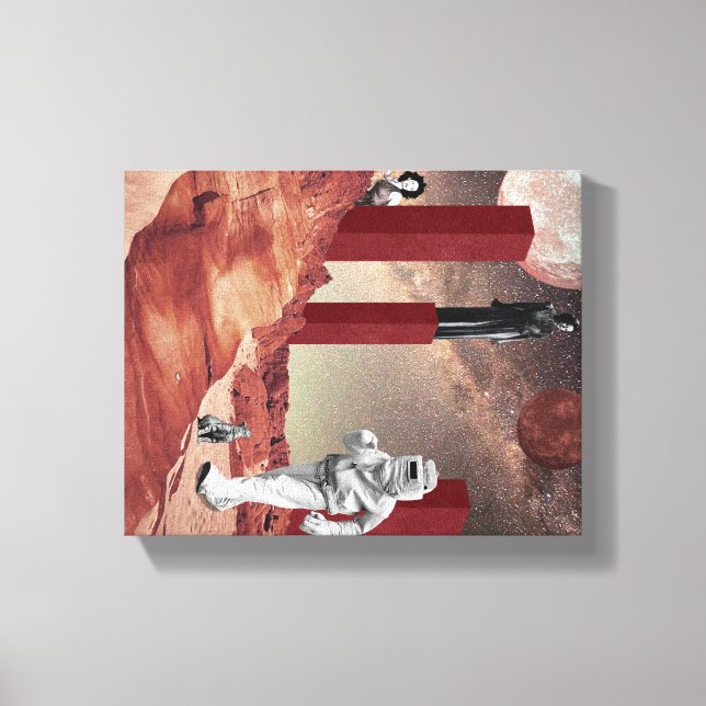 Ein Besuch in den Mars Leinwanddruck (Vorderseite)