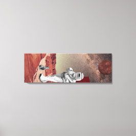 Ein Besuch in den Mars Leinwanddruck