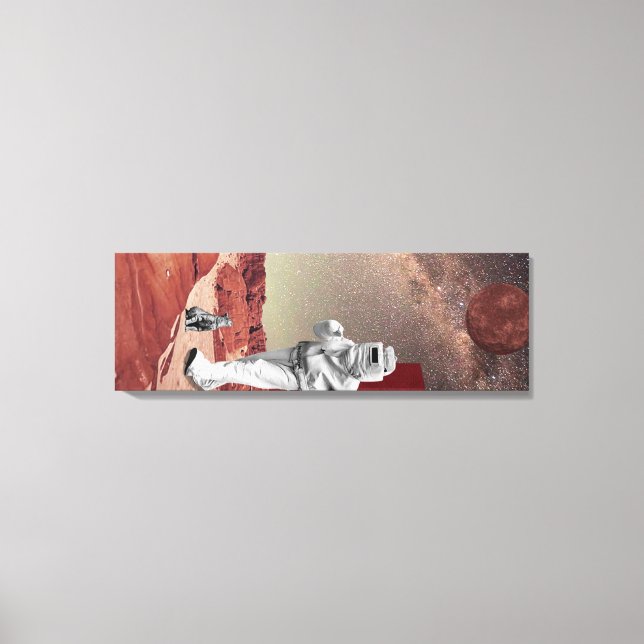 Ein Besuch in den Mars Leinwanddruck (Vorderseite)