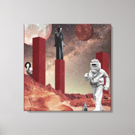 Ein Besuch in den Mars Leinwanddruck