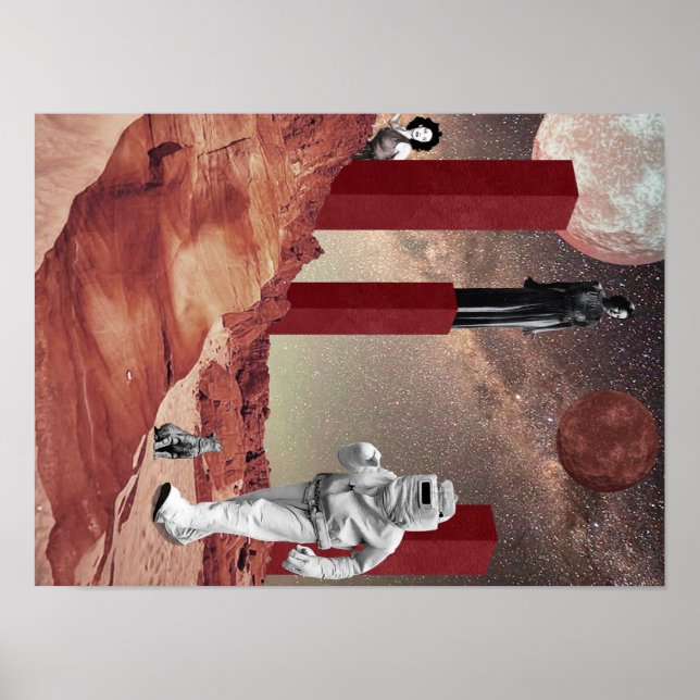 Ein Besuch in den Mars Poster (Vorne)