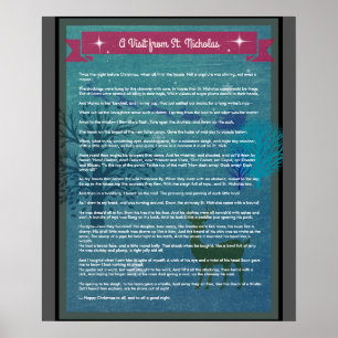 Ein Besuch von St. Nicholas - Holiday Poster
