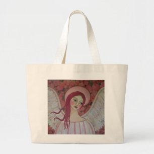 Ein Bett der Rosen-Tunnel-bohrwagenTasche Jumbo Stoffbeutel