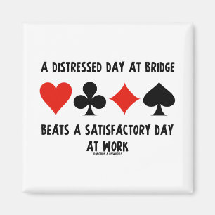 Ein beunruhigter Tag an der Brücke schlägt ein Magnet