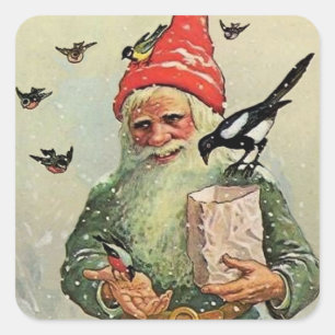 "Ein Beutel Birdseed" von Jenny Nystrom Quadratischer Aufkleber