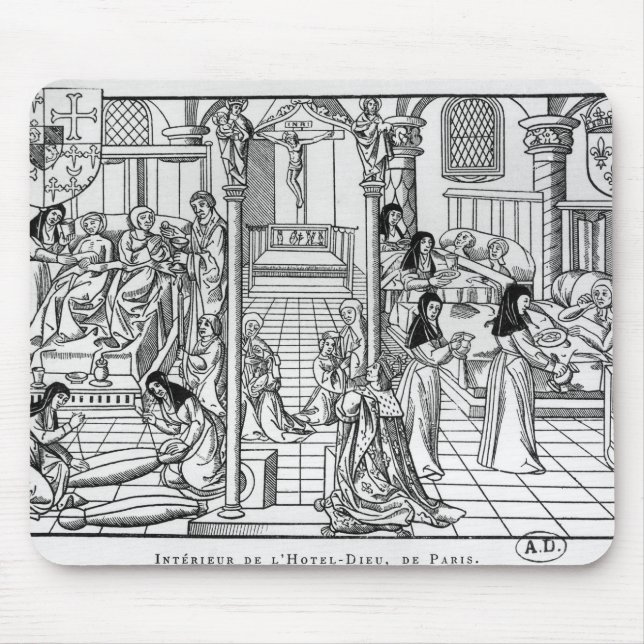 Ein Bezirk im Hotel-Dieu, Paris Mousepad (Vorne)