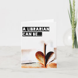 Ein Bibliothekar kann ein Notecard sein! Karte