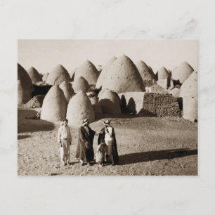 Ein Bienendorf jenseits Aleppos in Syrien Postkarte