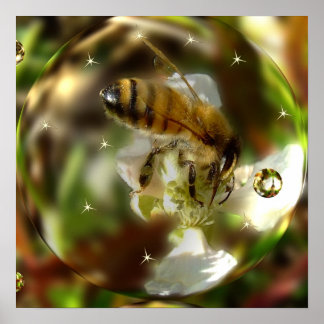 Ein Bienenweltposter Poster