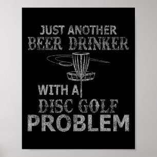 Ein Bier Drinker mit Festplattenplatz-Problem gest Poster