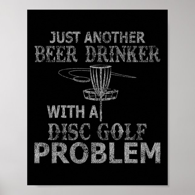 Ein Bier Drinker mit Festplattenplatz-Problem gest Poster (Vorne)