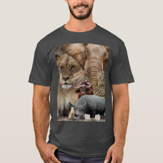 EIN BIG 5 TEE DESIGN GANZ AUS AFRIKA