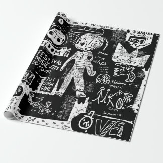 Ein Bild, das eine Vielzahl von Symbolen enthält.s Geschenkpapier