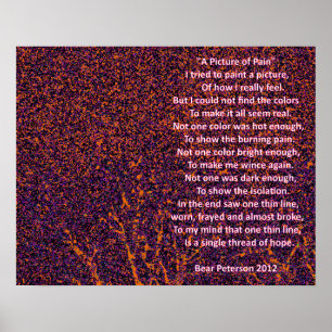 Ein Bild der Schmerz Poster