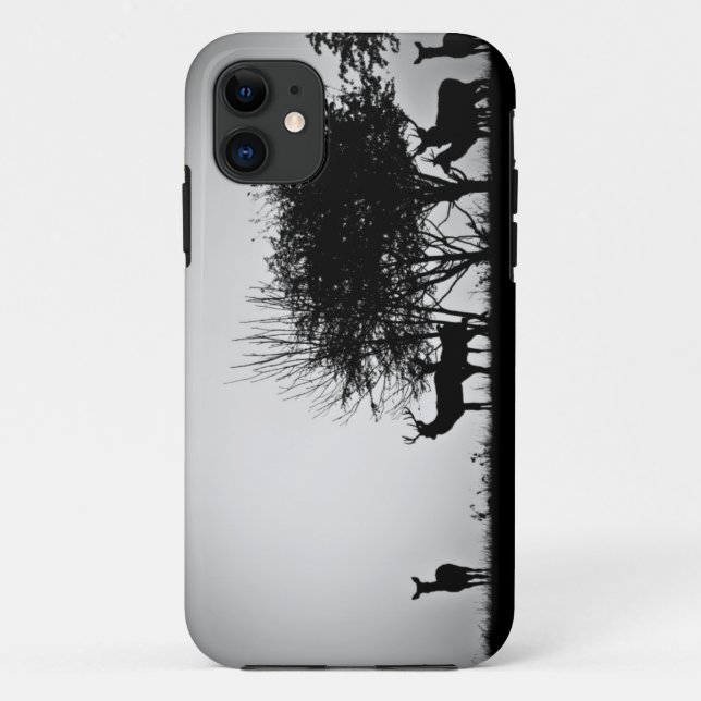 Ein Bild des Nebels einiger Rotwild morgens Case-Mate iPhone Hülle (Rückseite)