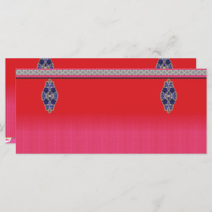 ein Bild einer Frau in einem rosa Kleid Menükarte