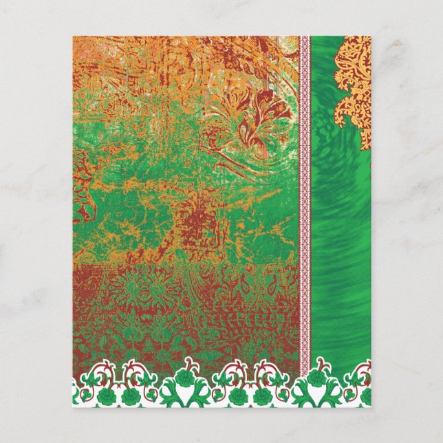 ein Bild eines grünen Feldes mit orangefarbenem Ra Flyer (Vorne)