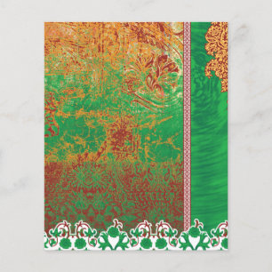 ein Bild eines grünen Feldes mit orangefarbenem Ra Flyer